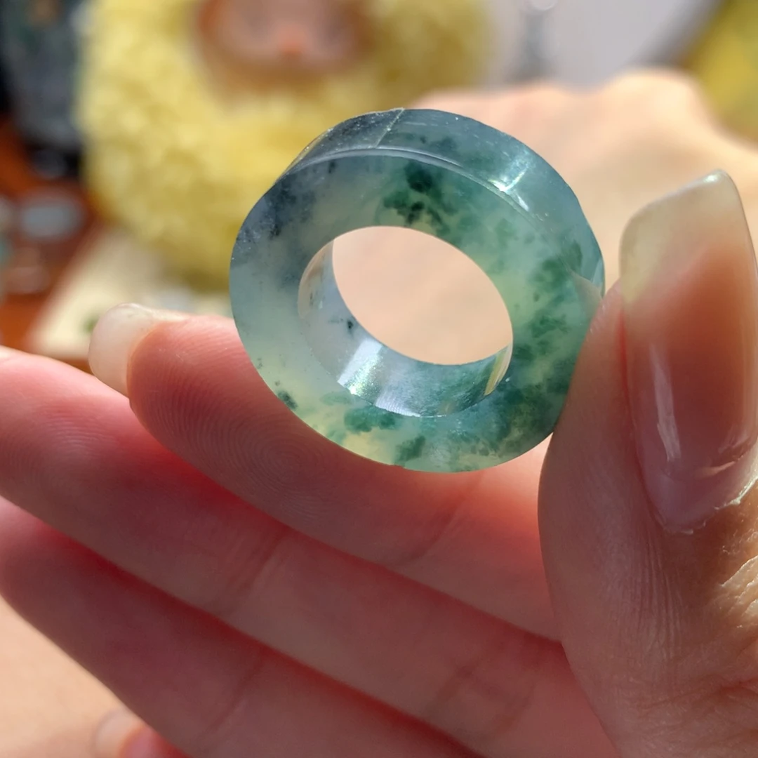 定制翡翠未镶嵌山水绿乌鸡6-12#