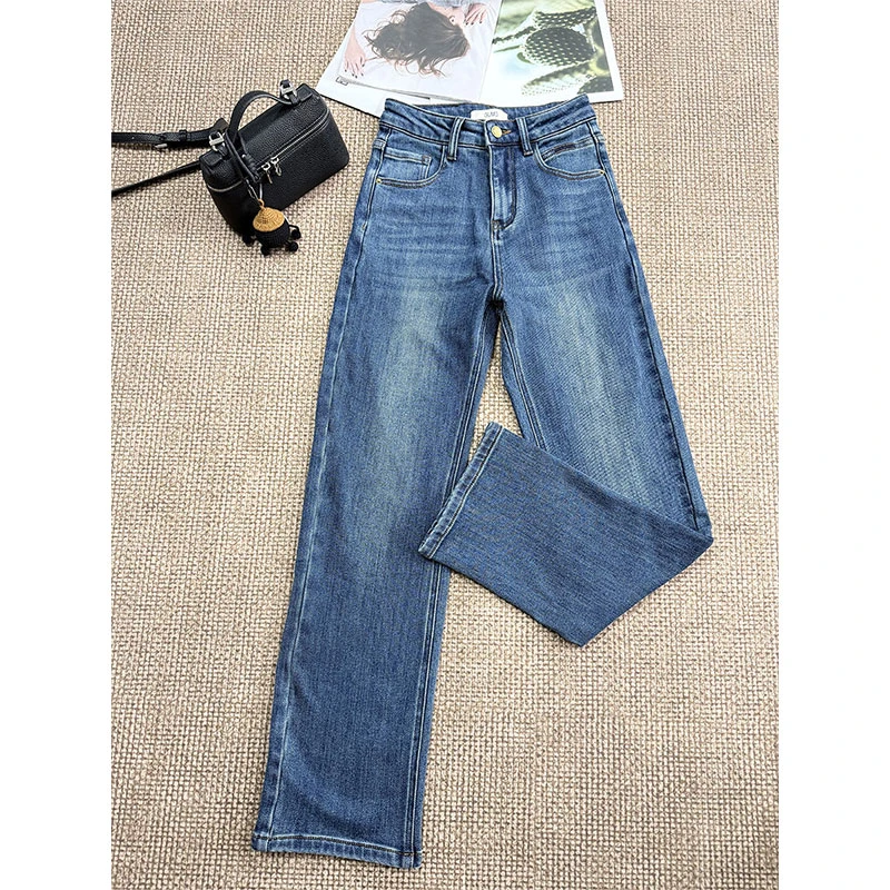 【女装优选】GUMG-美式复古加绒直筒裤GM20484