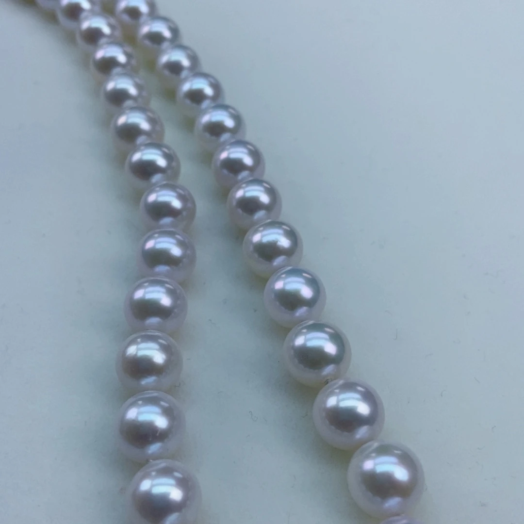 银S925镶嵌淡水珍珠9/10极强光炫彩毕业