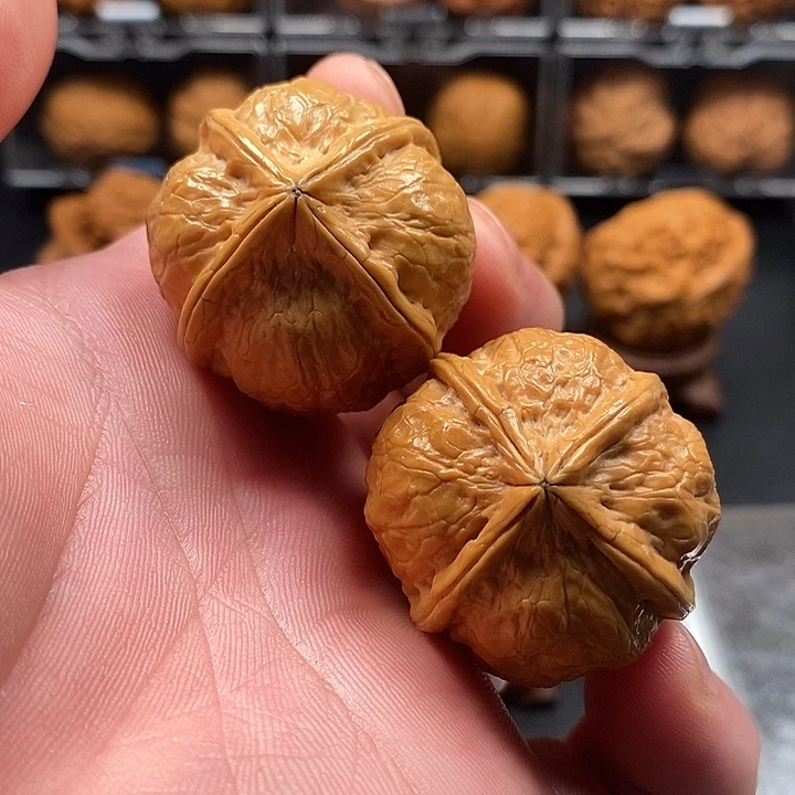 吊坠文玩核桃金蟒四棱