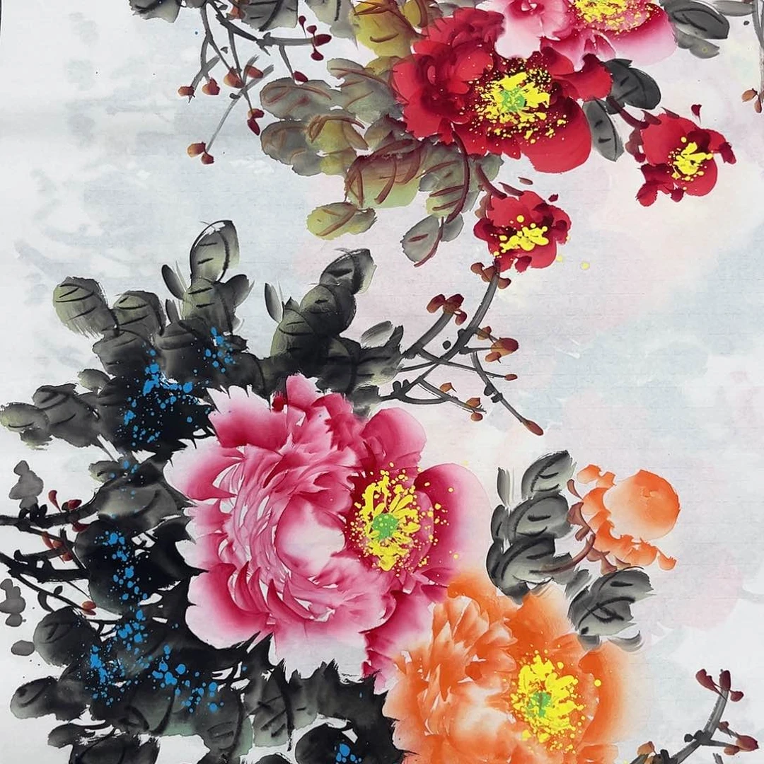 国画纯手绘宣纸国画作品