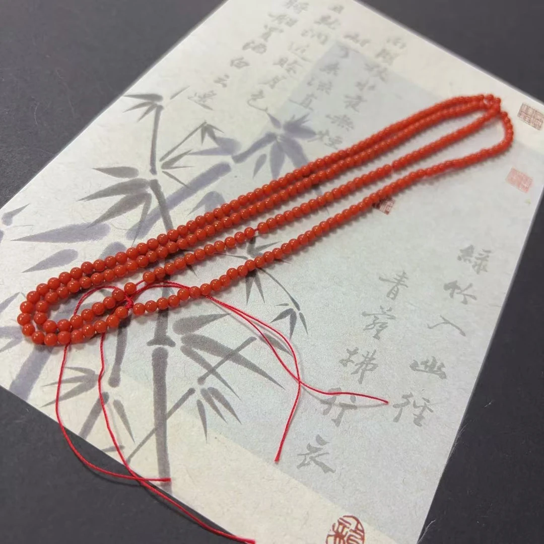 【七七珠宝】特级 天然保山阿东寨老南红吊坠绳3mm+一条 长度70cm