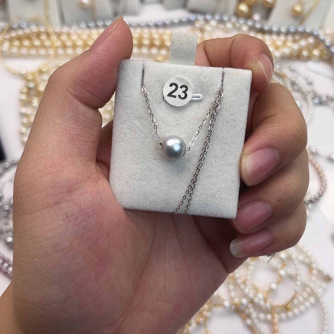 海水珍珠颈饰18K金镶嵌