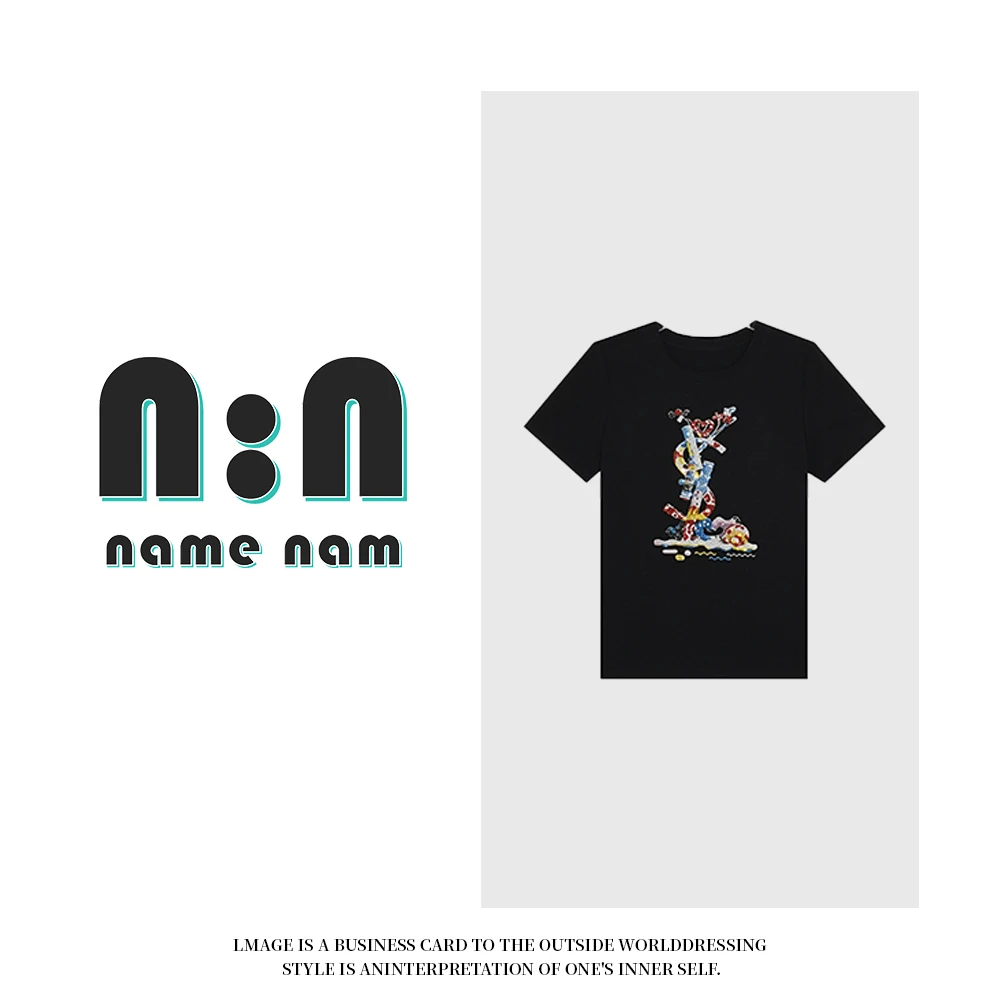 A97959新款洋气百搭休闲短袖