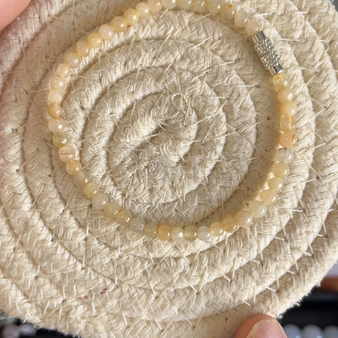 翡翠未镶嵌手链翡小米珠