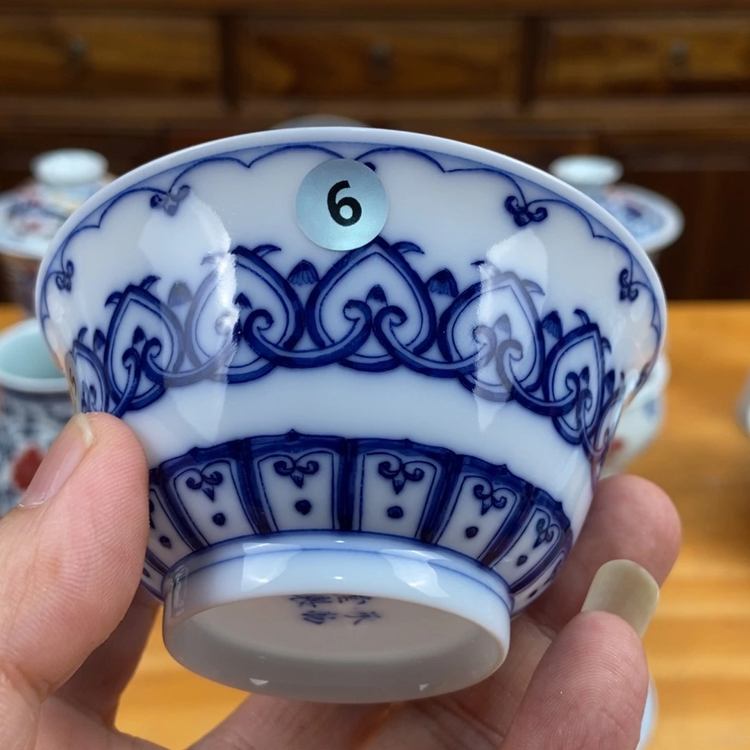 手绘茶具现代制品