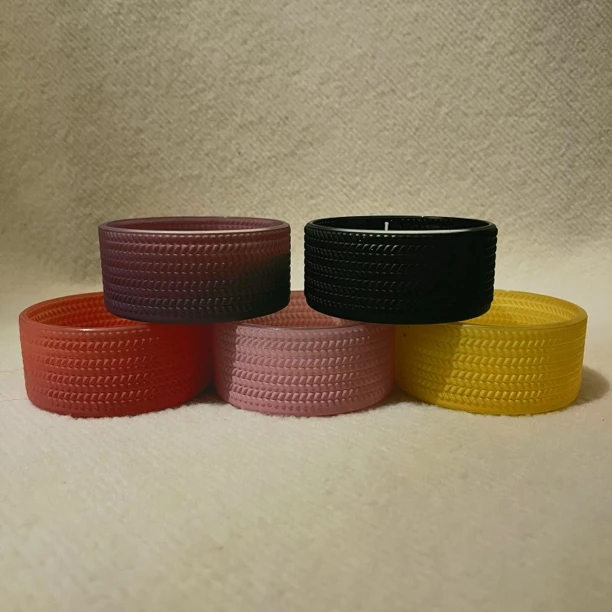 轮胎玻璃杯香薰蜡烛五只一组