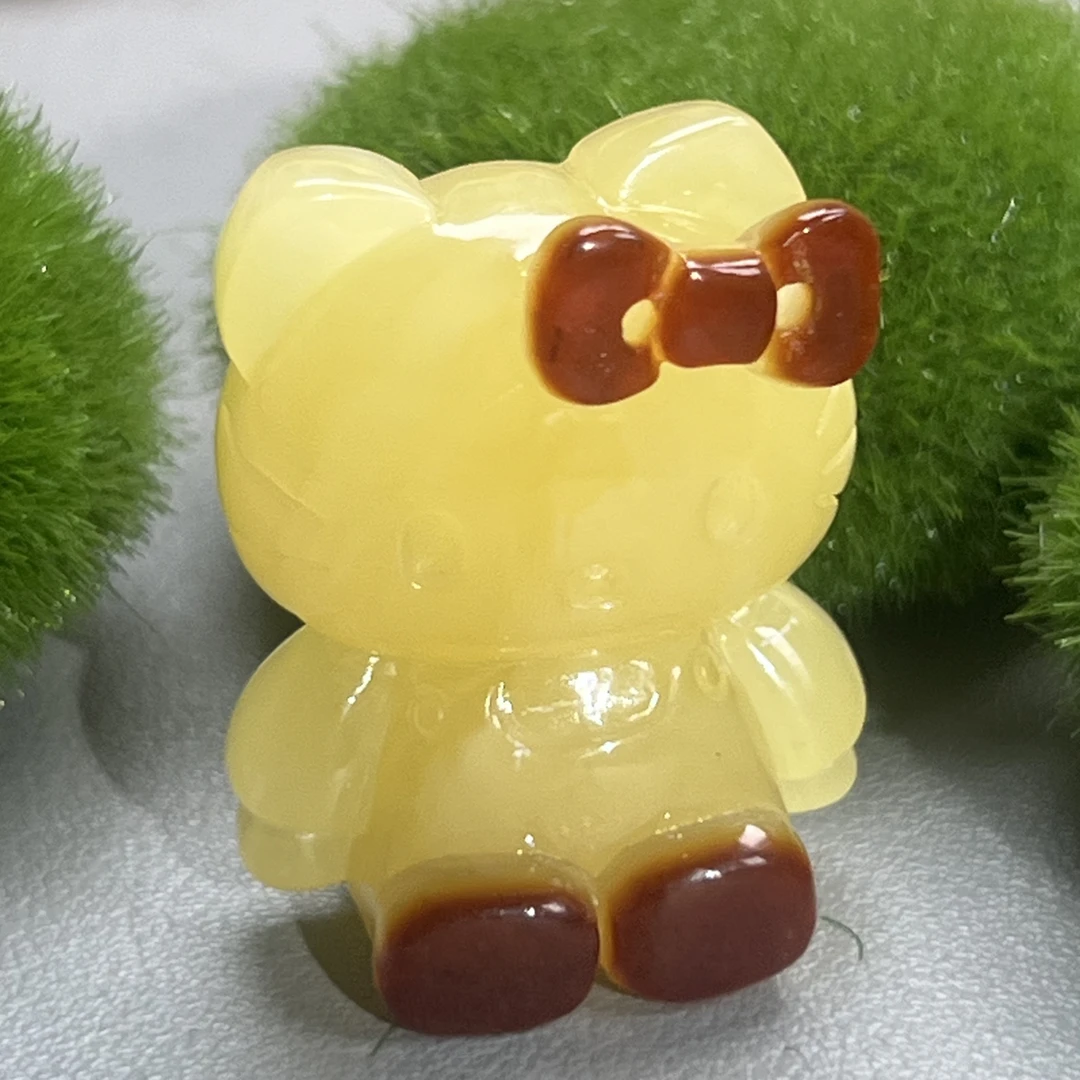 天然原矿无优化蜜蜡俏色KT(高34.1x26.3x厚20)完美