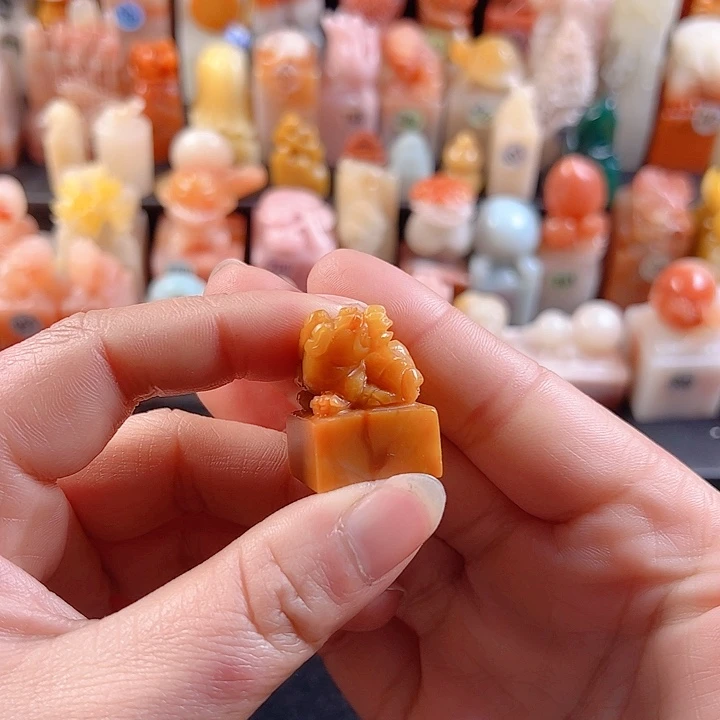 老挝石印石2厘米，貔貅