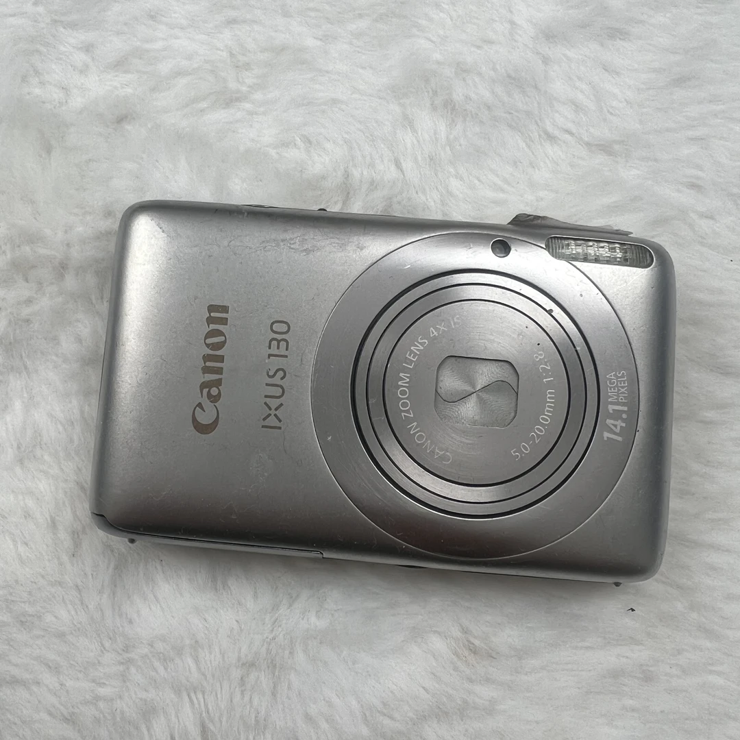 9新 Canon/佳能 ixus130银色1410w像素冷白氛围感 佳能机皇