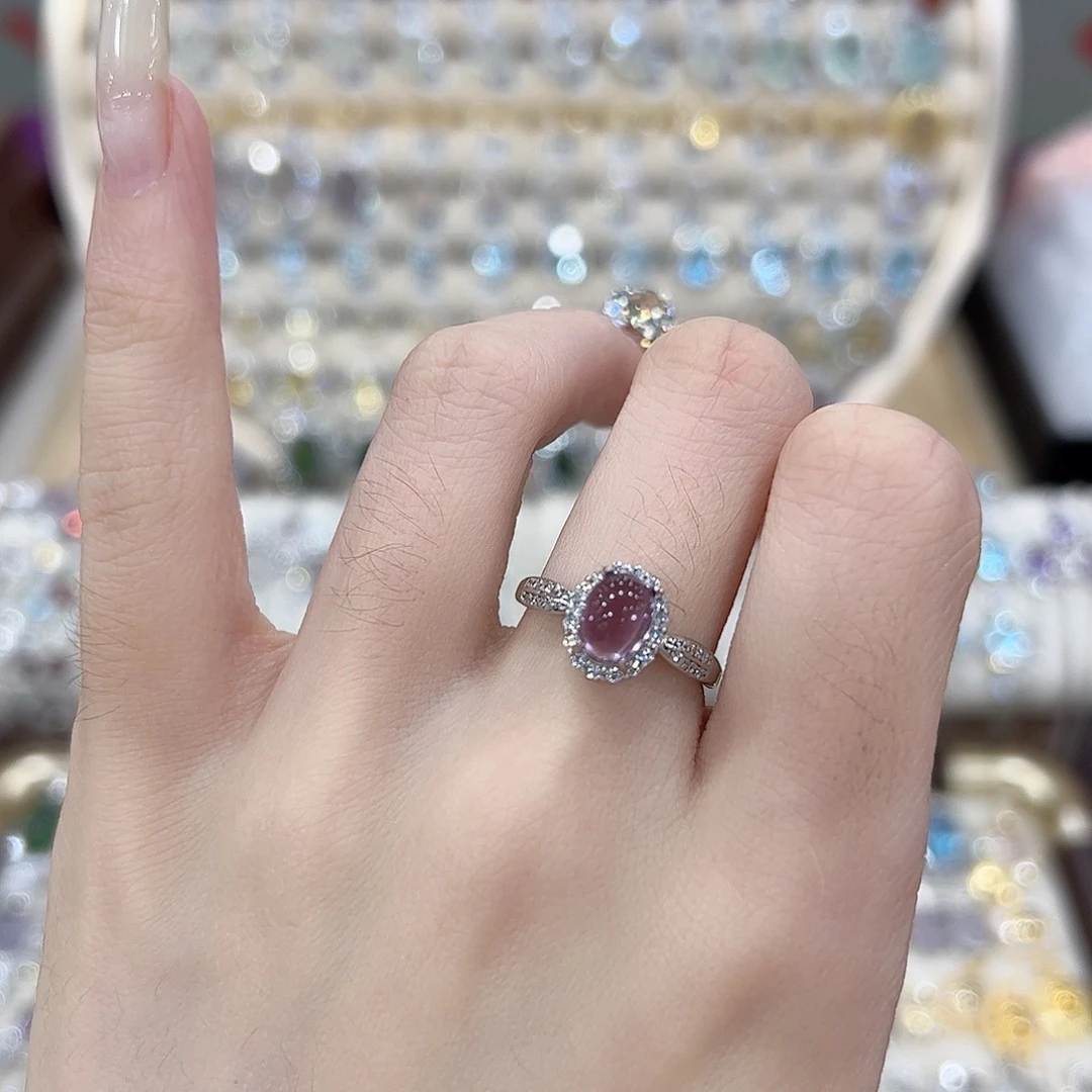 婷****紫晶戒指银S925镶嵌