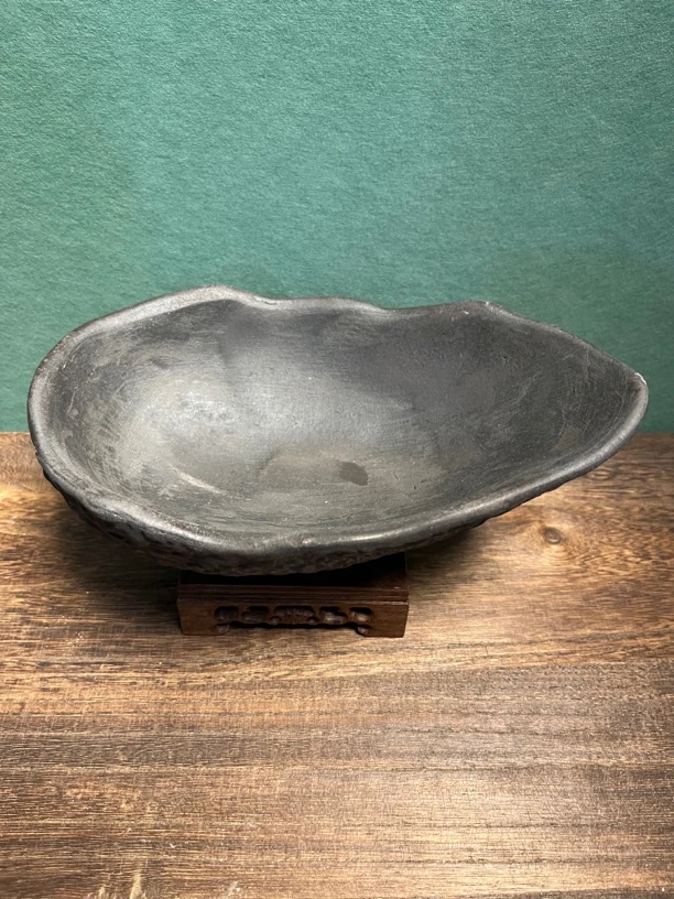 紫砂置物盘摆件紫砂泥手工