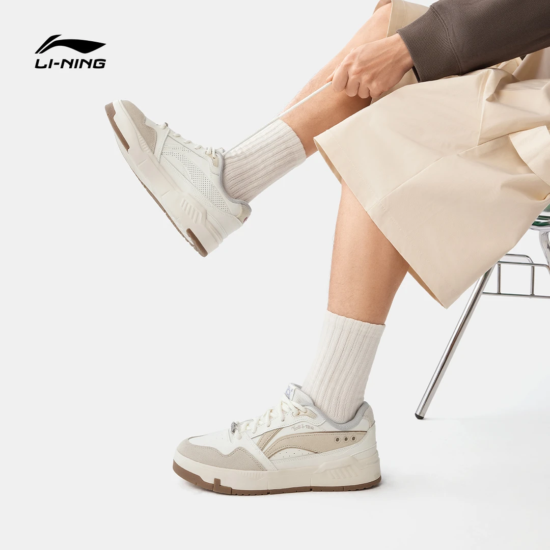 软弹板鞋丨李宁夏季穿搭男鞋COMMON 80s轻盈休闲鞋运动鞋AGCV023