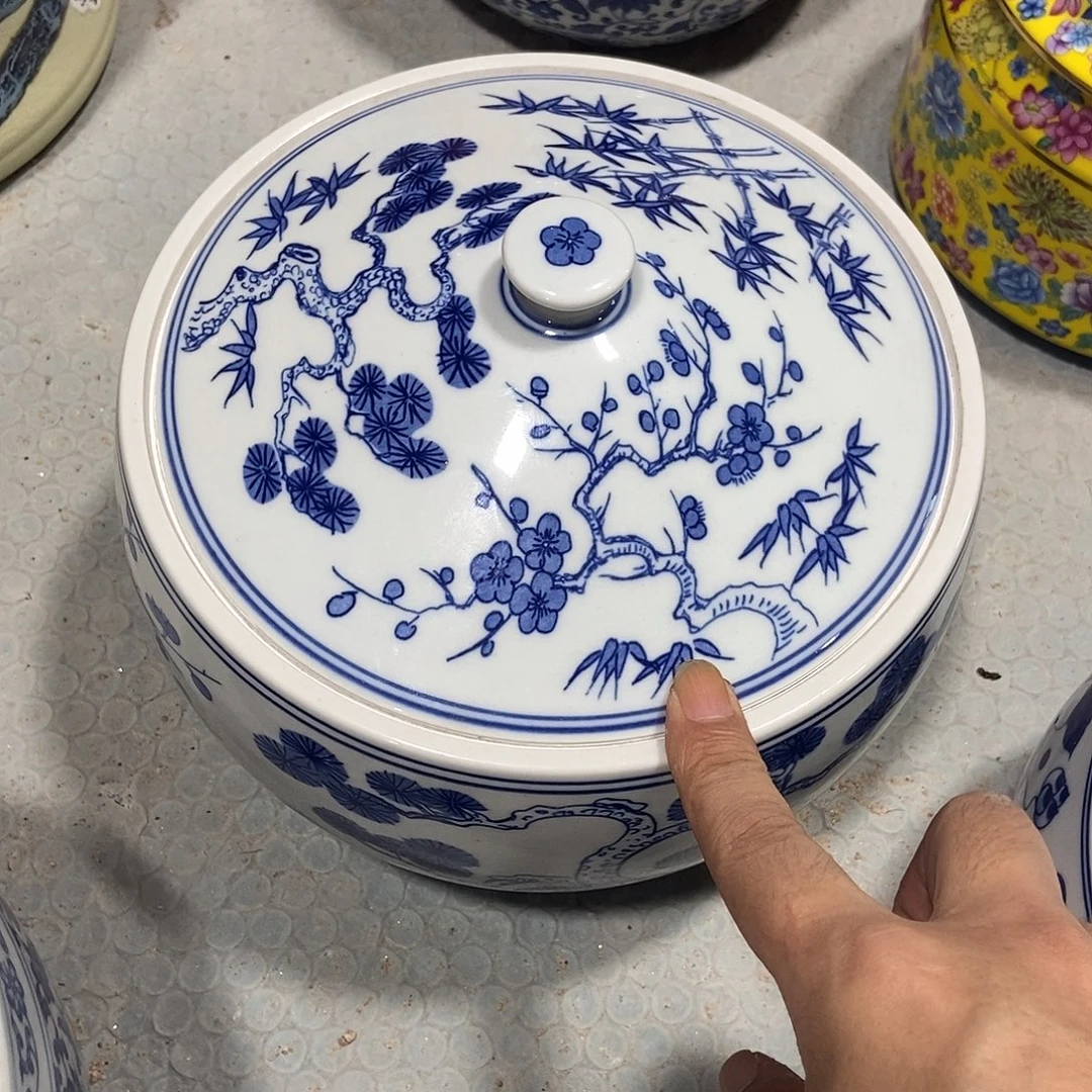 F***R瓷片景德镇陶瓷罐5斤