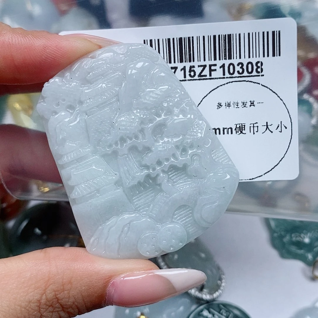 翡翠未镶嵌吊坠(不含链)