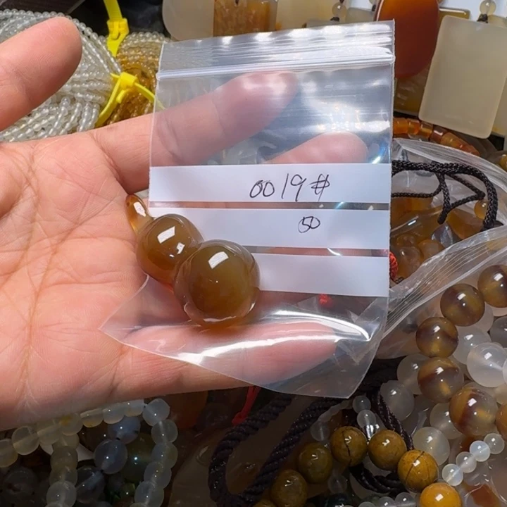 森***屿玛瑙/玉髓未镶嵌颈饰0019