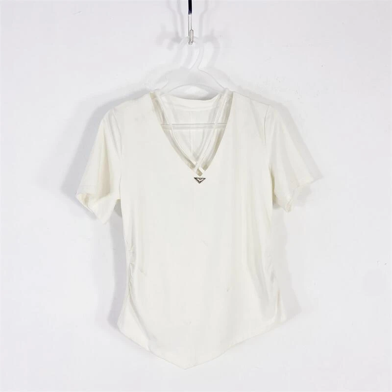 【77衣橱】ED8708精品女装上衣短袖T恤气质轻奢【红人上新】K