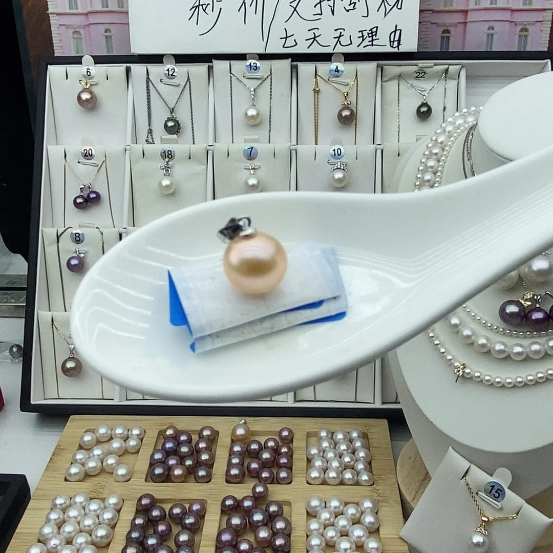 珍珠银S925镶嵌淡水珍珠