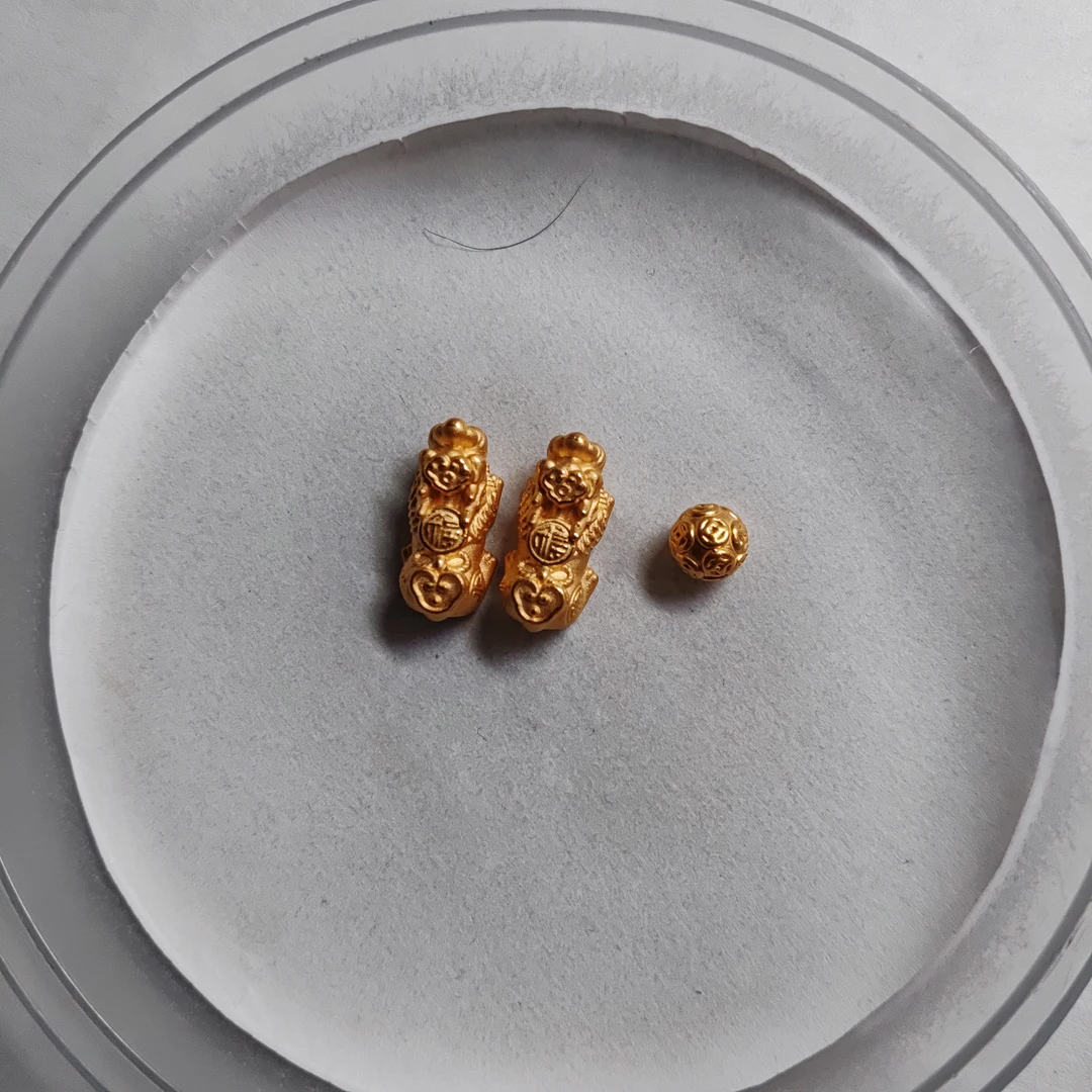 金元宝足金999貔貅珠子首饰