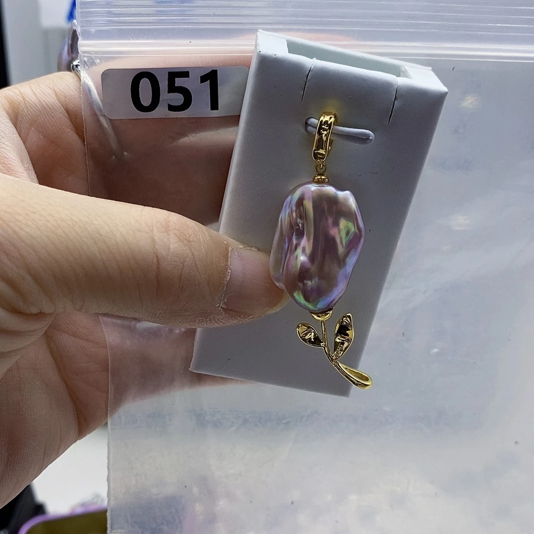 颈饰合金淡水珍珠