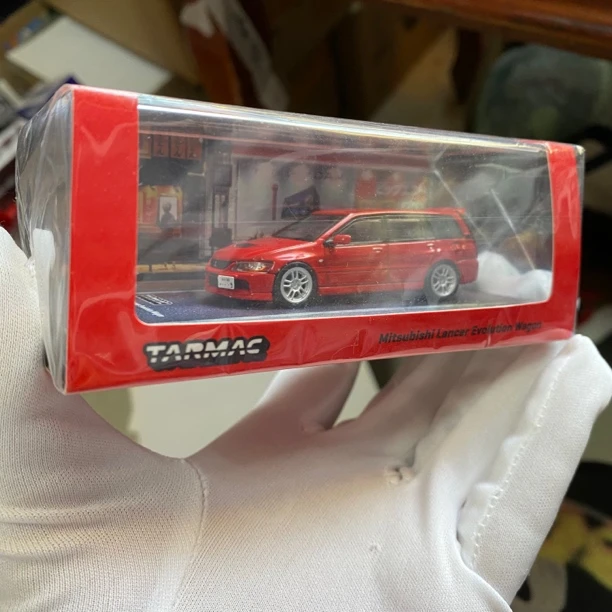TW Tarmac Works 1:64三菱Lancer Evo IX Wagon旅行版E9汽车模型