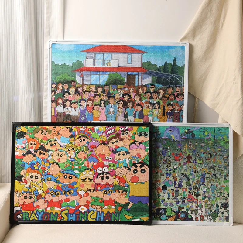 【70x50塑料框】1000片拼图框卡通动漫相框架挂墙装裱框