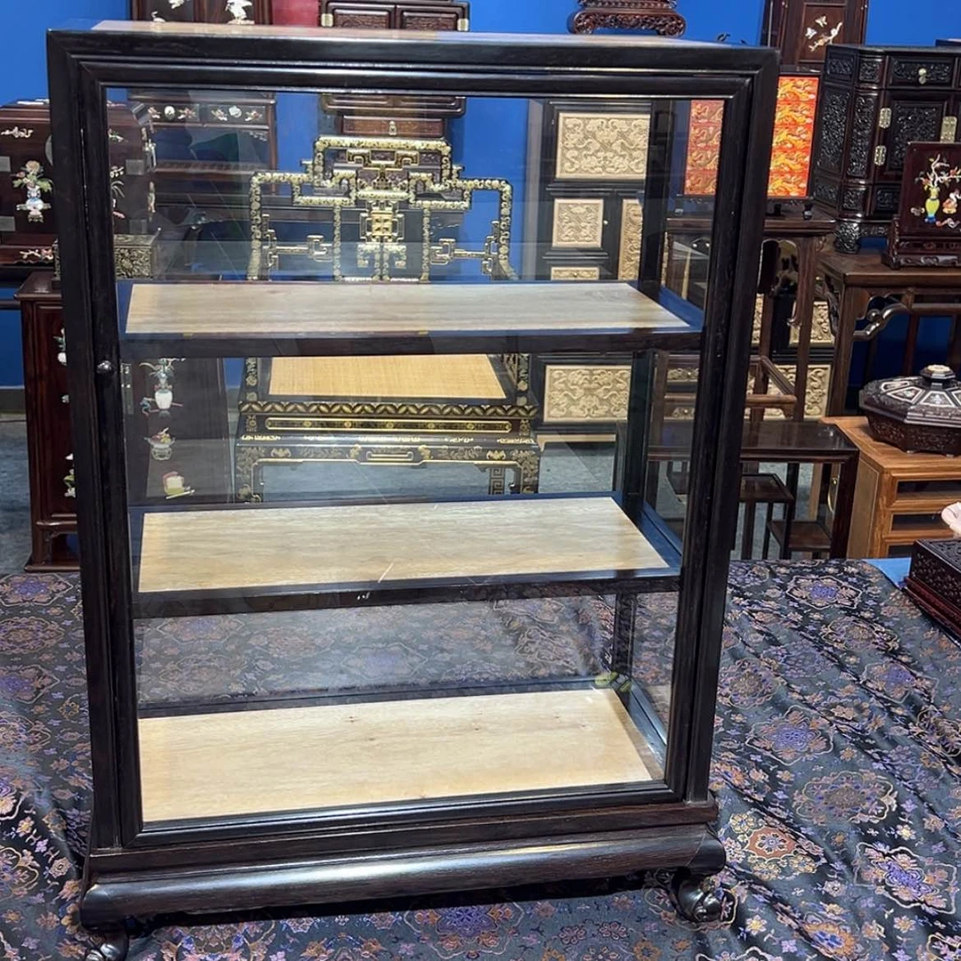 【闪购商品】黑酸枝木类成套家具玻璃柜