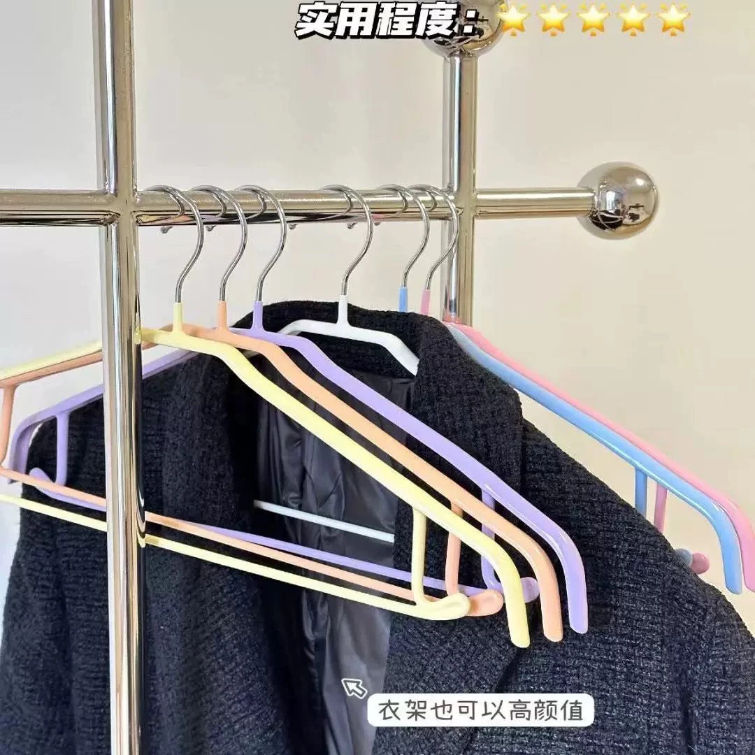 新款加粗塑料宽肩干湿两用衣柜挂衣撑衣挂衣服挂塑料衣