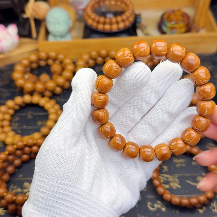 桃核手串13尺寸老邢