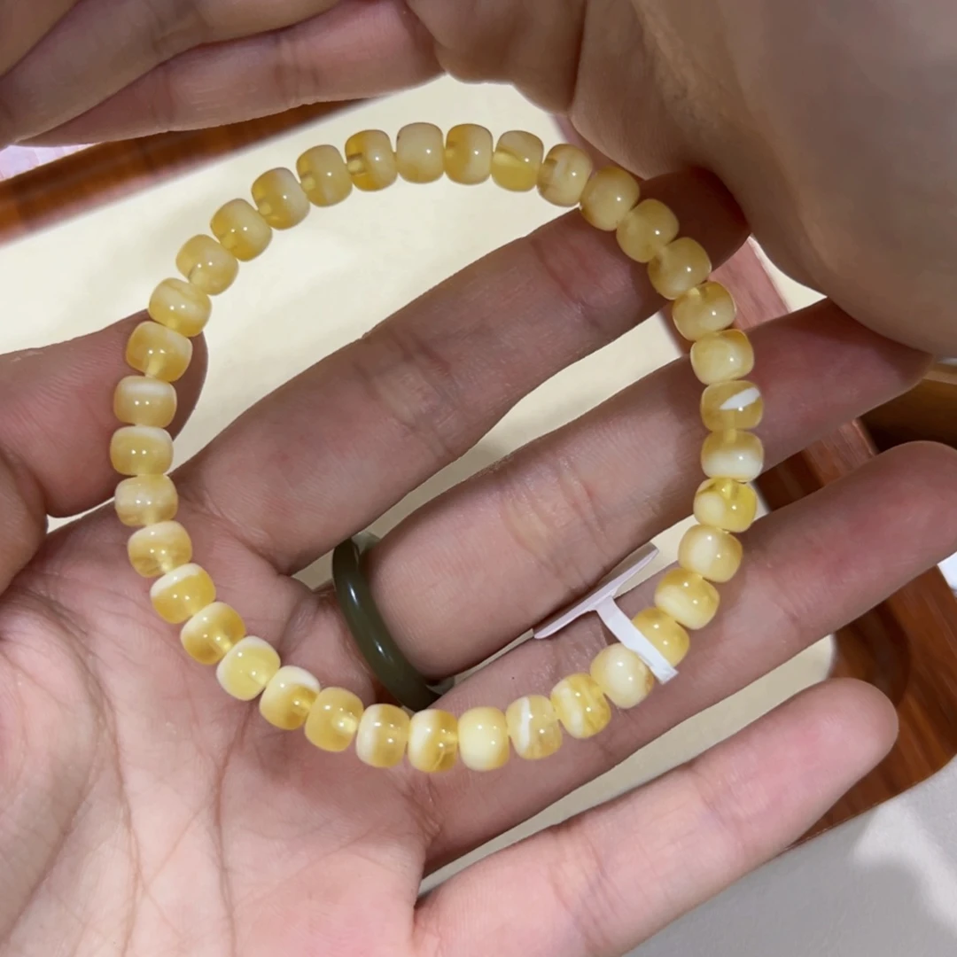 未镶嵌蜜蜡手链6m聚宝盆