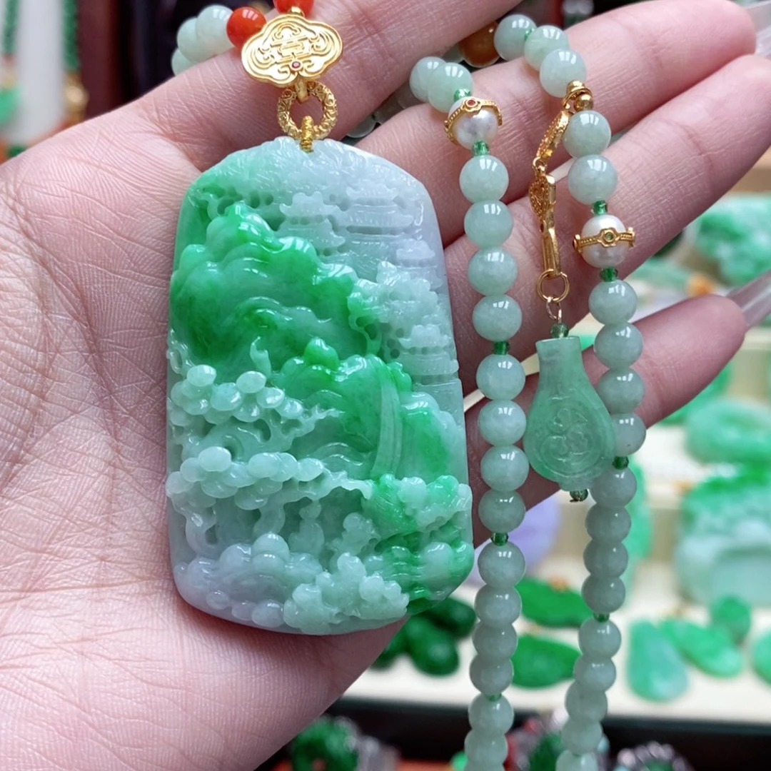 颈饰未镶嵌翡翠翡翠吊坠