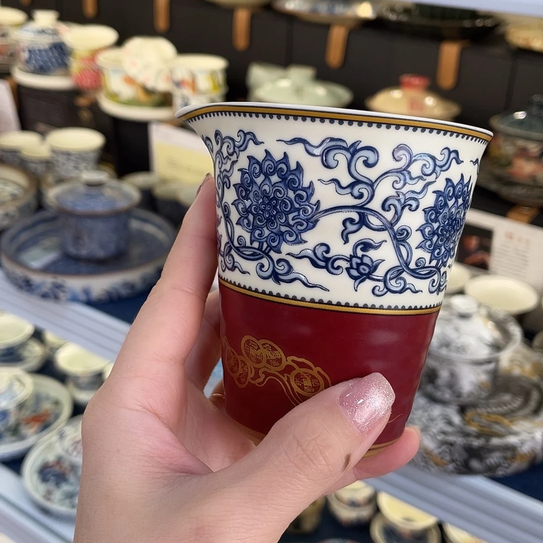 陶景德陶瓷盖碗茶具