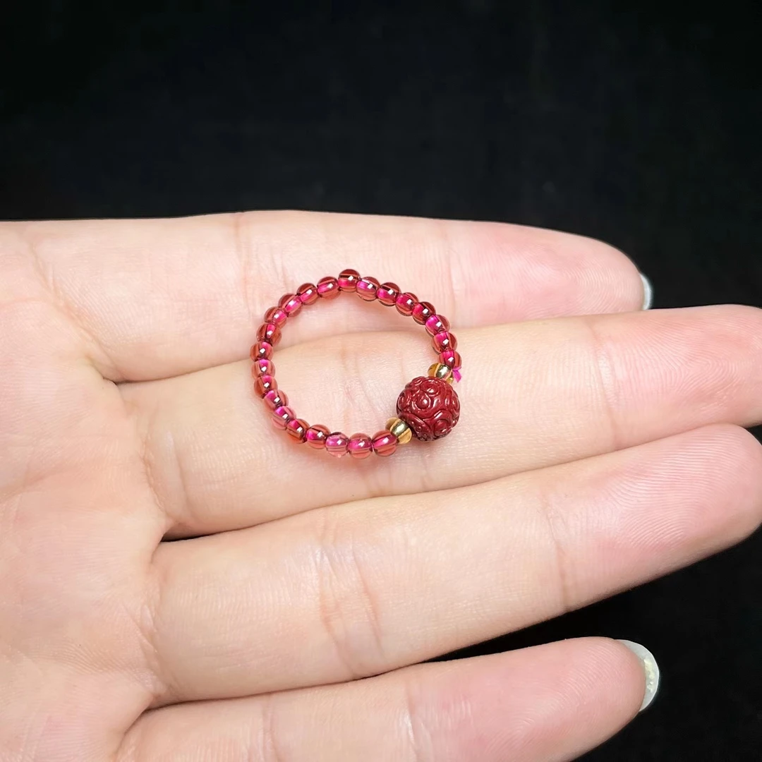 石榴石戒圈-菲菲珠宝好/石榴石戒圈约3mm