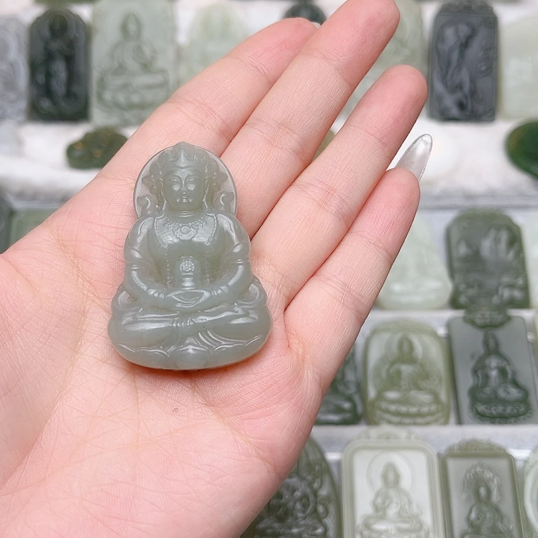 和田玉未镶嵌颈饰镪*