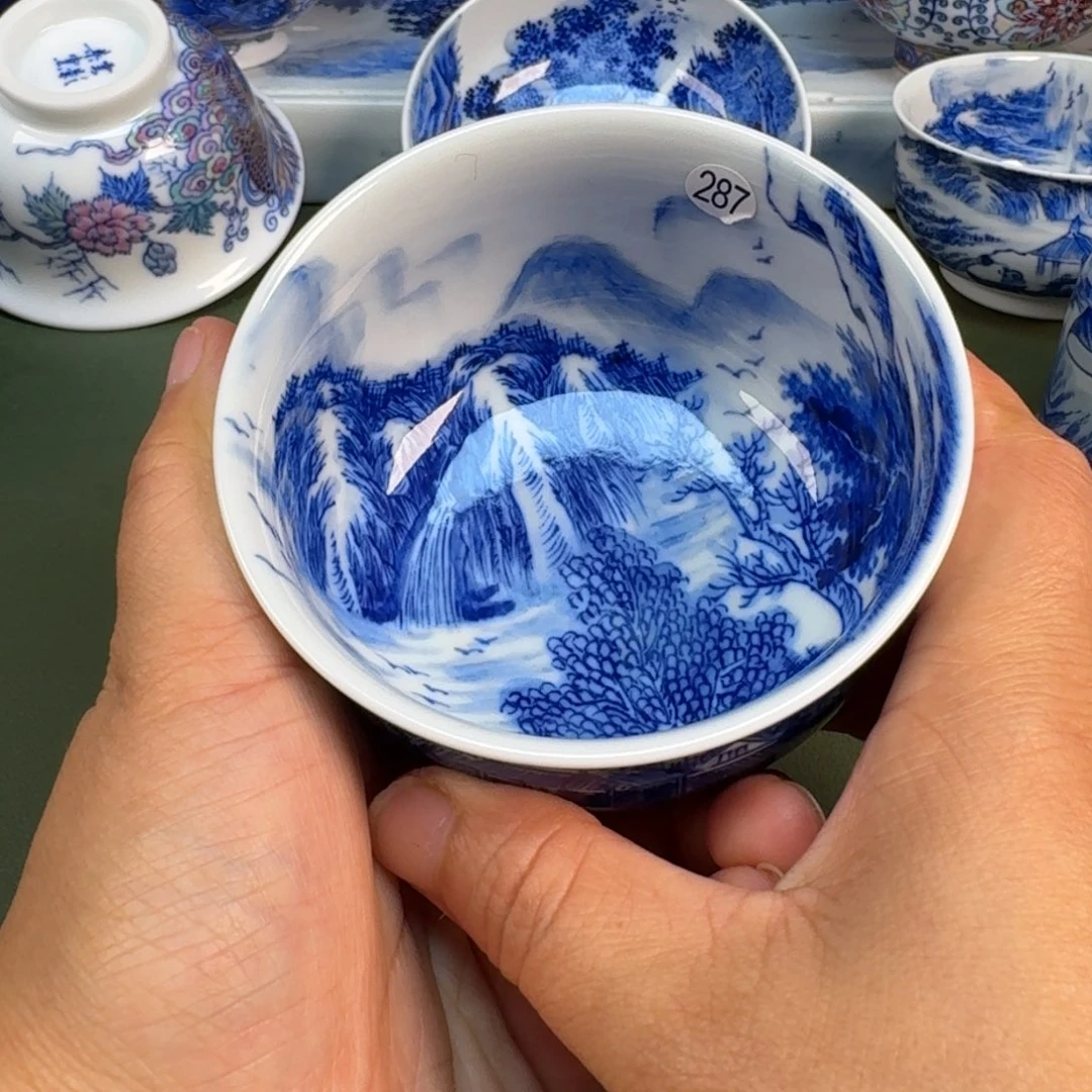 陶景德镇纯手绘茶具圆圆287