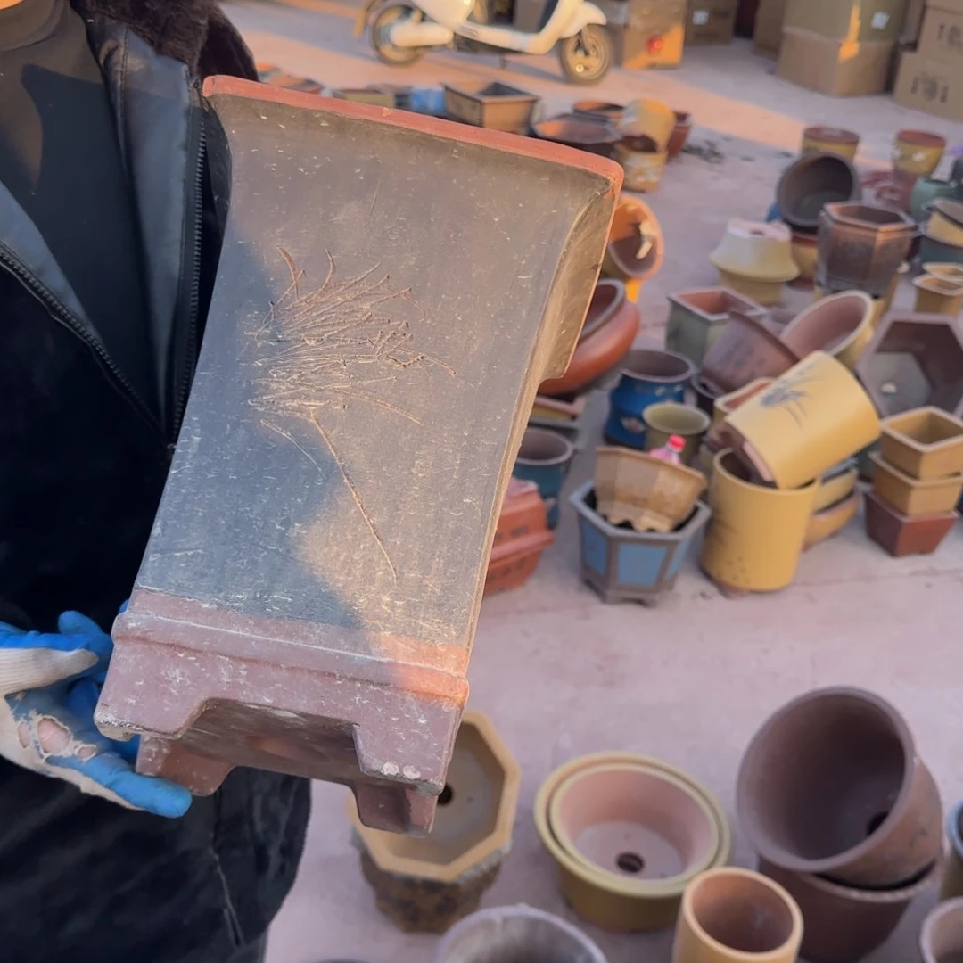 紫砂花盆口径17.27口径