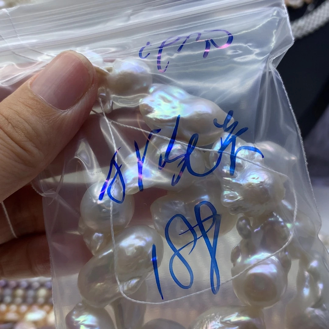 合金淡水珍珠耳饰