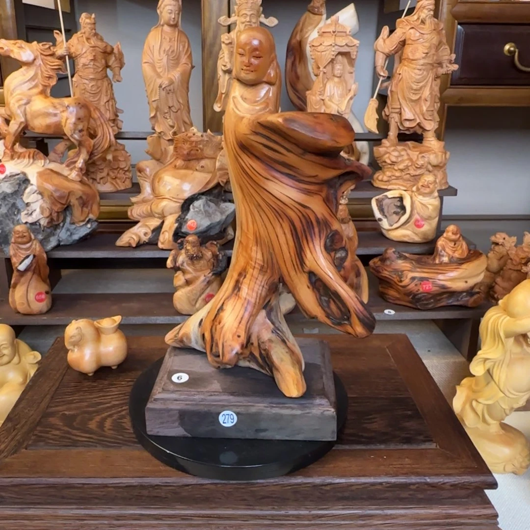 崖柏小木匠艺雕一物一拍