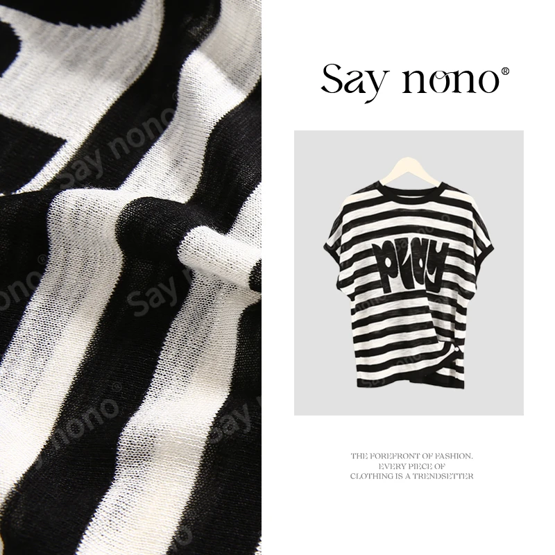 懒猫nono│Saynono 时尚圆领字母印花短袖T恤/XX32252297