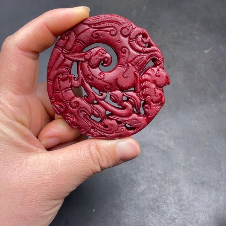 白玉菩提把件摆件