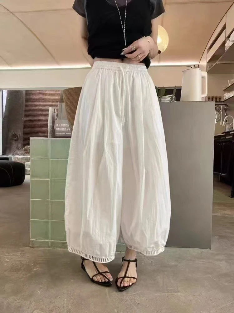 【拉拉专属】8509#夏季新款时尚显瘦灯笼裤宽松九分慵懒风