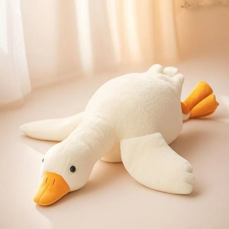可爱大白鹅抱枕毛绒玩具抱睡公仔女生生日礼物床上靠枕