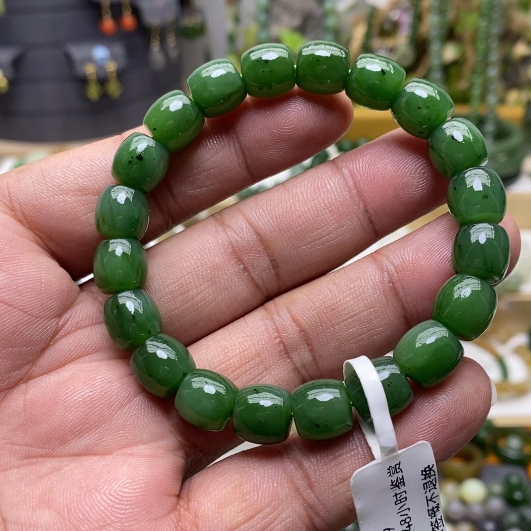 和田玉（碧玉）手链未镶嵌85