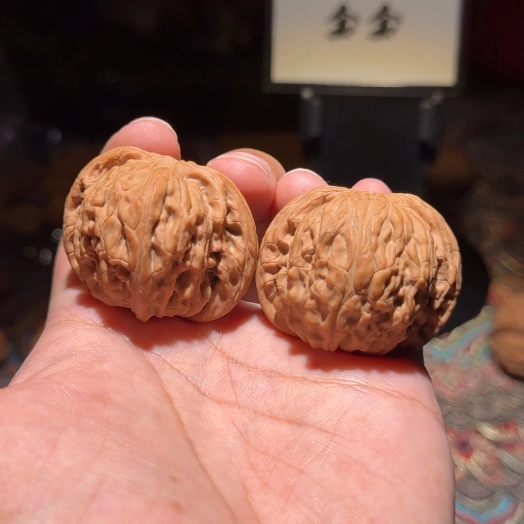 把件核桃1343磨盘，尺寸42