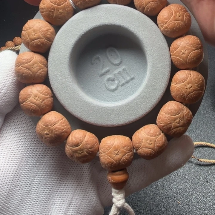 手串凤眼菩提17mm麒麟眼豆腐块