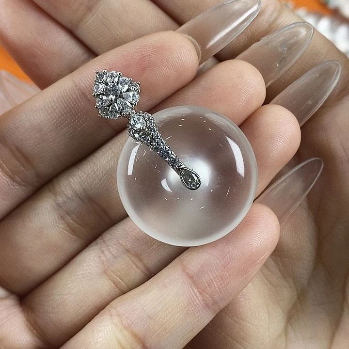 石英质玉银S925镶嵌颈饰