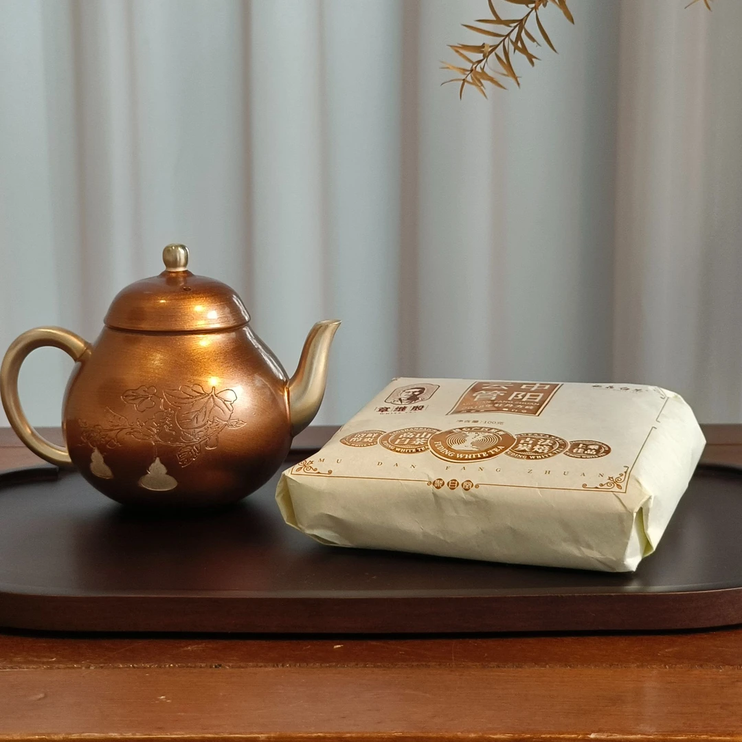 【2019年牡丹饼】100g小饼福鼎管阳核心产区老白茶饼茶