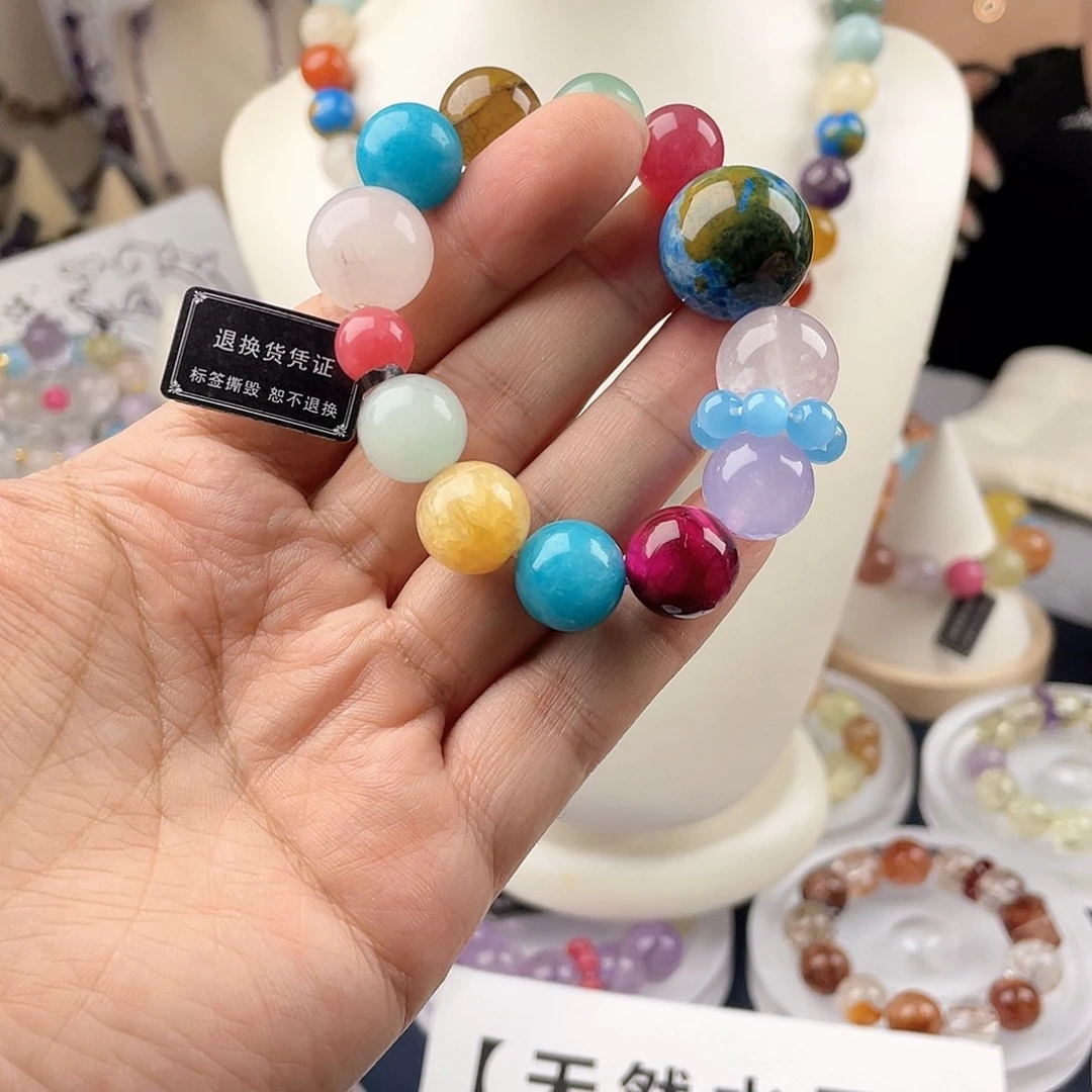 银S925镀金镶嵌手链水晶