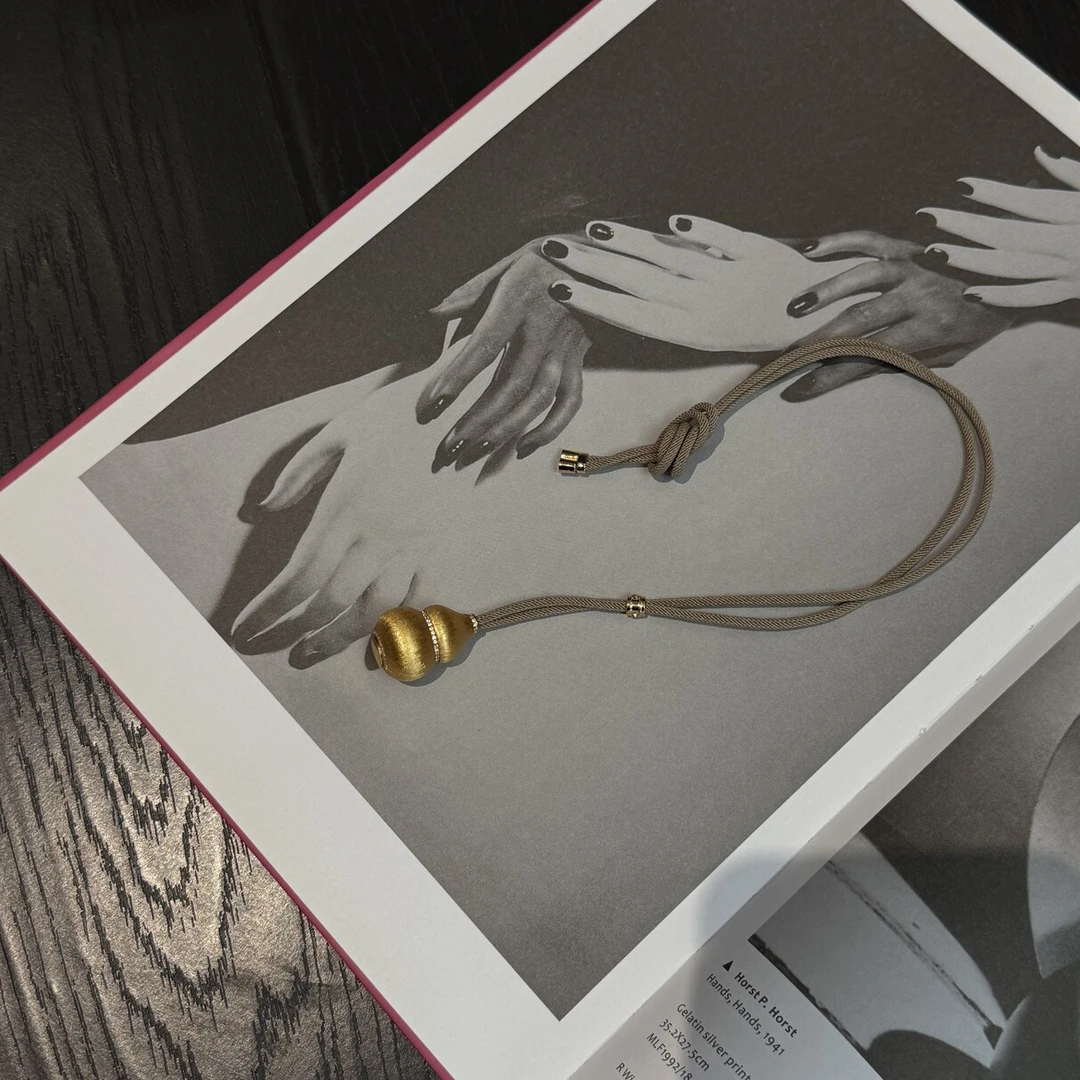 合金项链 葫芦拉丝项链 SSE11701