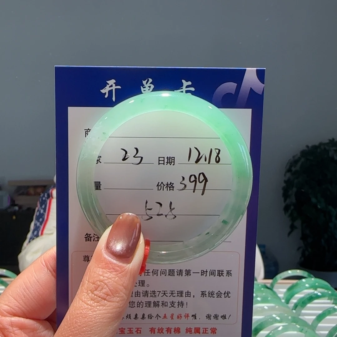 石英质玉（非洲翠）未镶嵌手镯